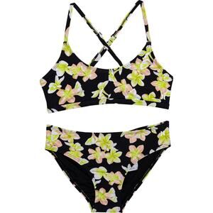 NWT Hurley Girl's Triangle Bikini Swim Set LARGE